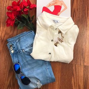 SPLENDID BUTTON DOWN TOP🥀